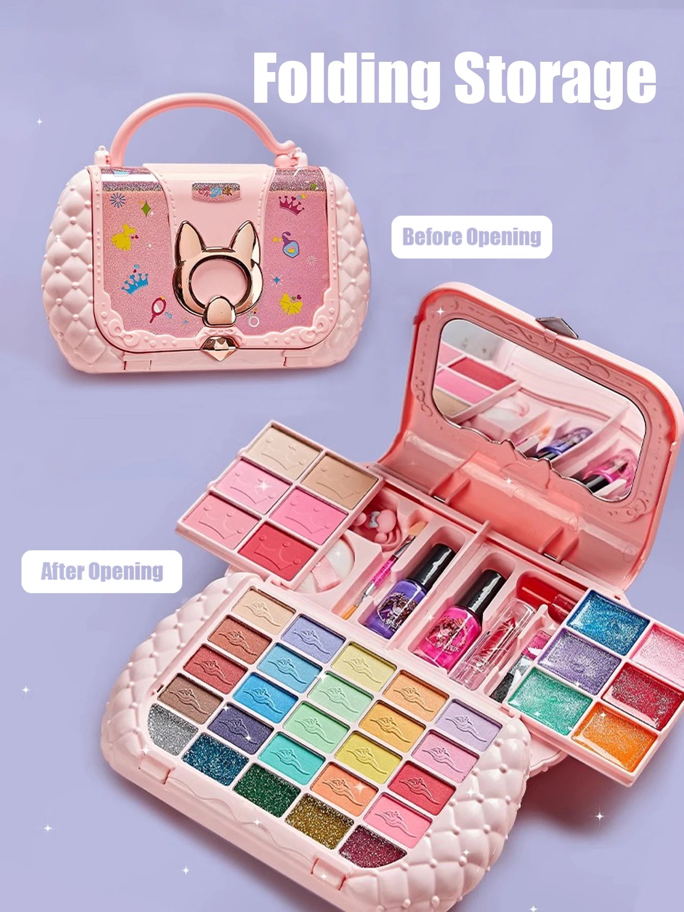 Estuche de Maquillaje con Orejas de Gato