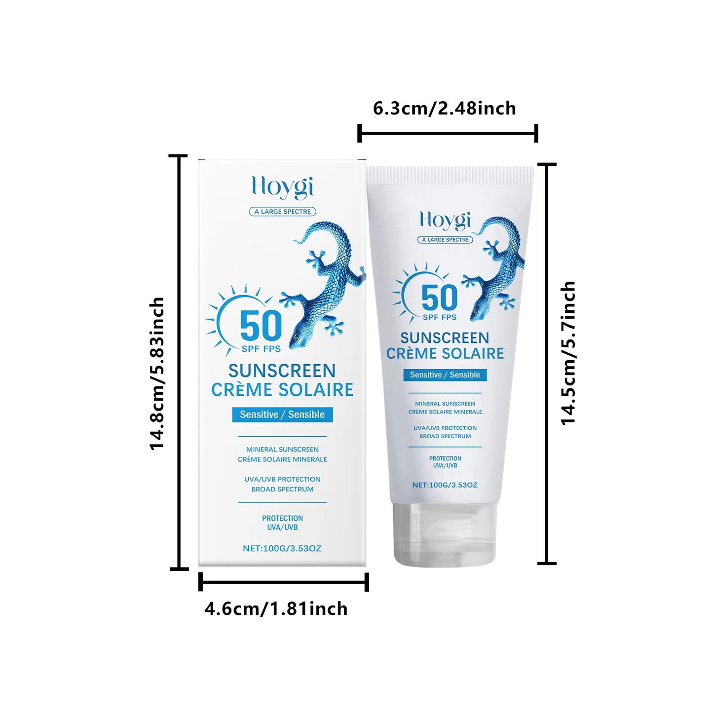 Mineral sunscreen for sensitive skin UVA/UVB SPF 50+