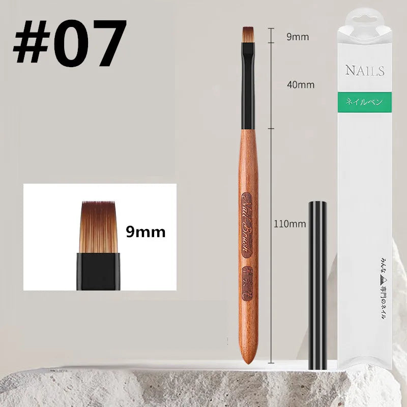 Manicure brushes.