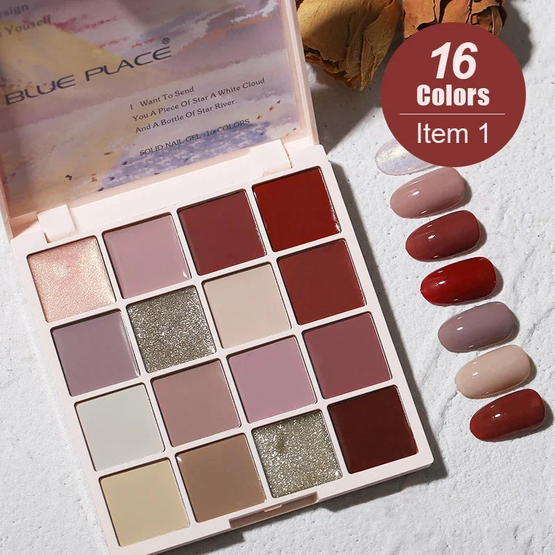 Paleta de esmalte en gel sólido