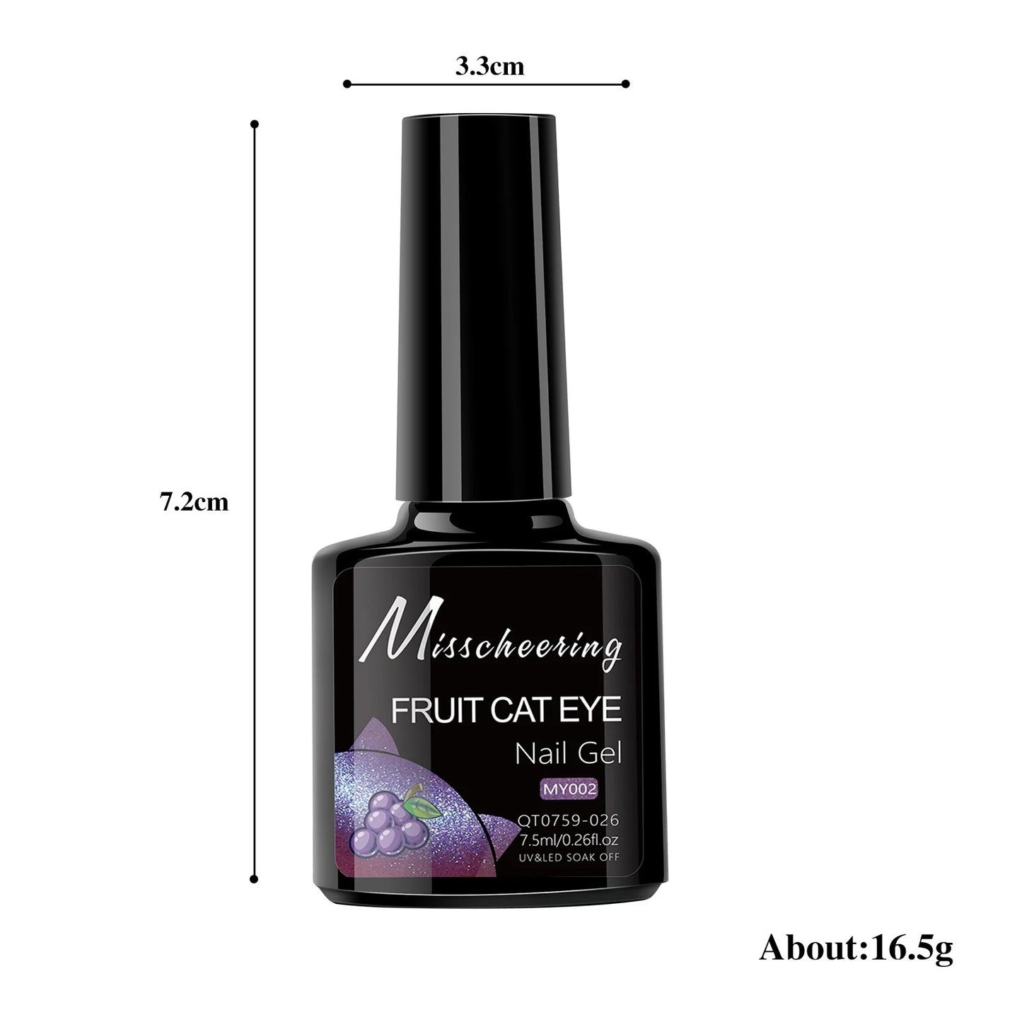 Misscheering magnetic gel polishes