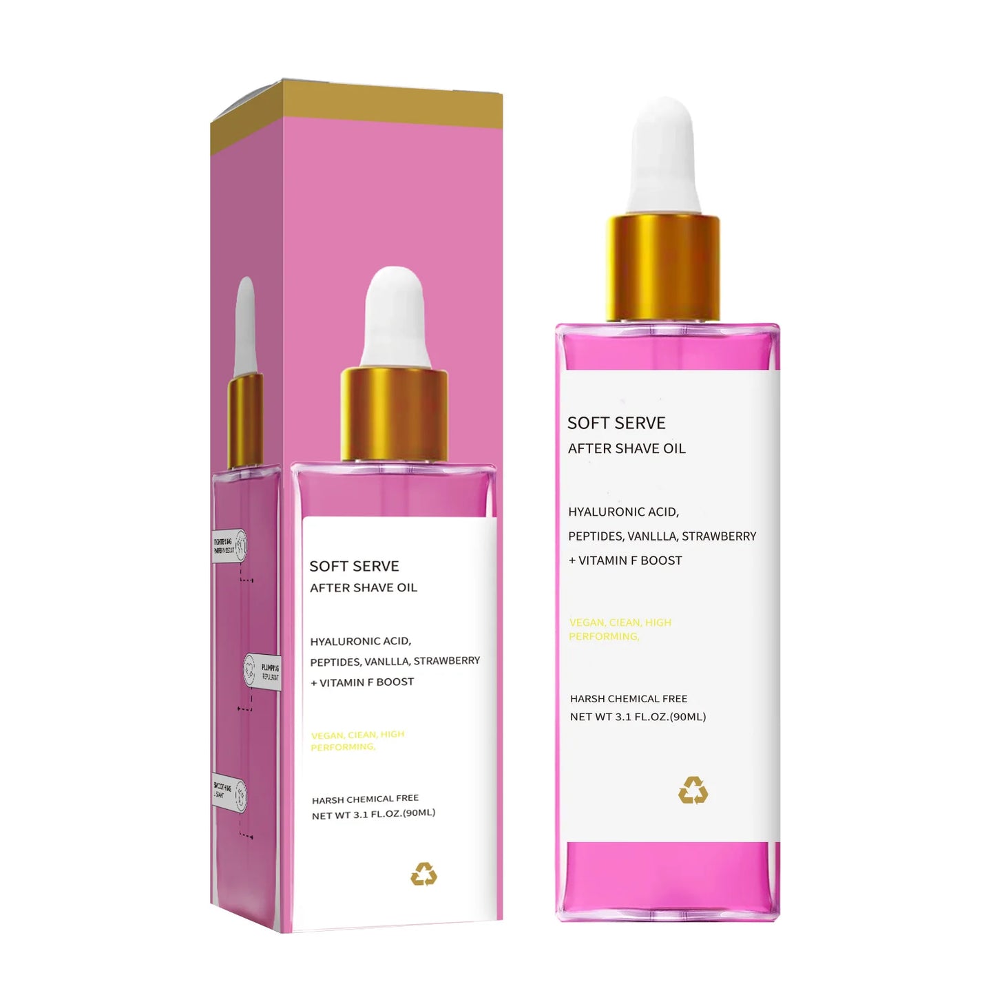 Aceite para después del afeitado, con acido hialurònico.