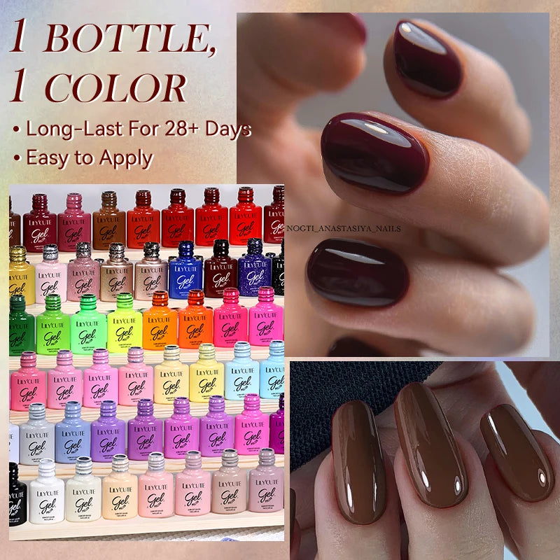LILYCUTE Set de 6 Esmaltes gel UV de Uñas.