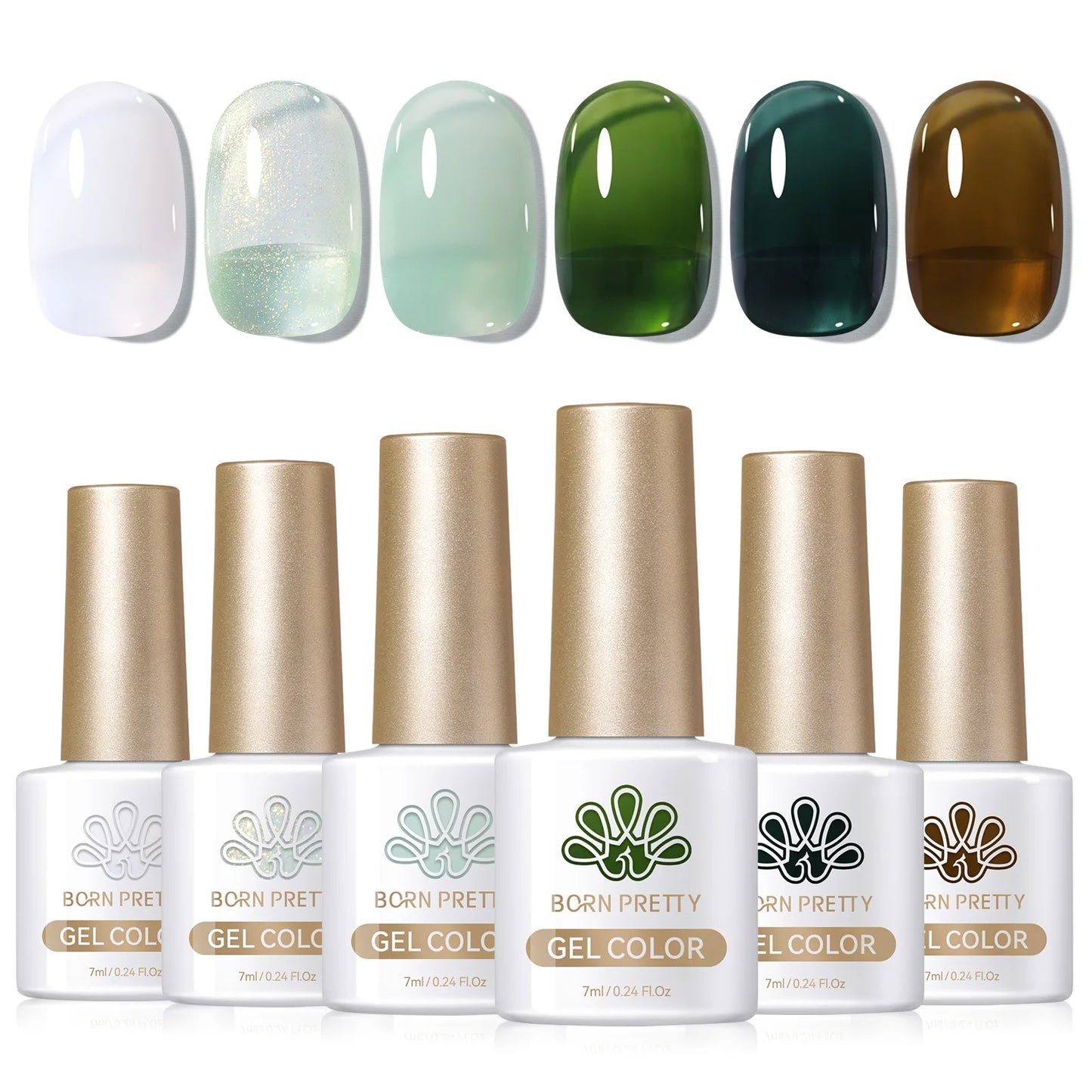 Sets de 6 esmaltes de ojo de gato BORN PRETTY