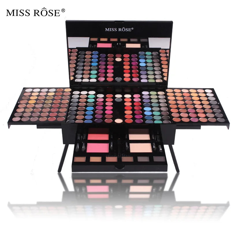 Set de maquillaje miss rose en caja de piano