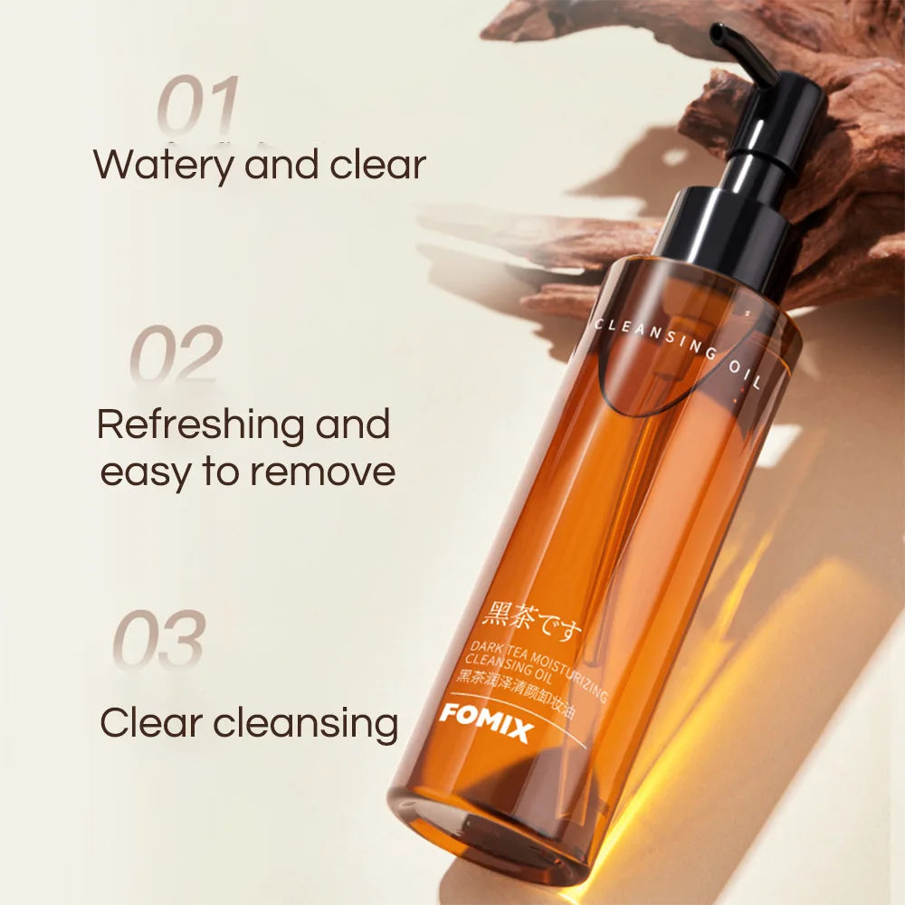 Aceite limpiador e hidratante de Te oscuro.