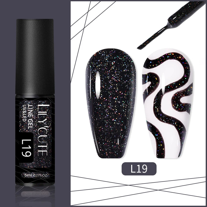 LILYCUTE 7 esmaltes en gel delineador