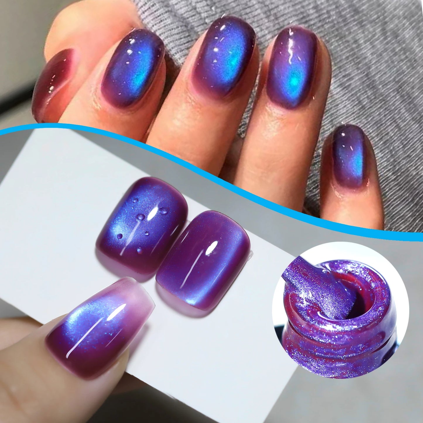 Misscheering magnetic gel polishes
