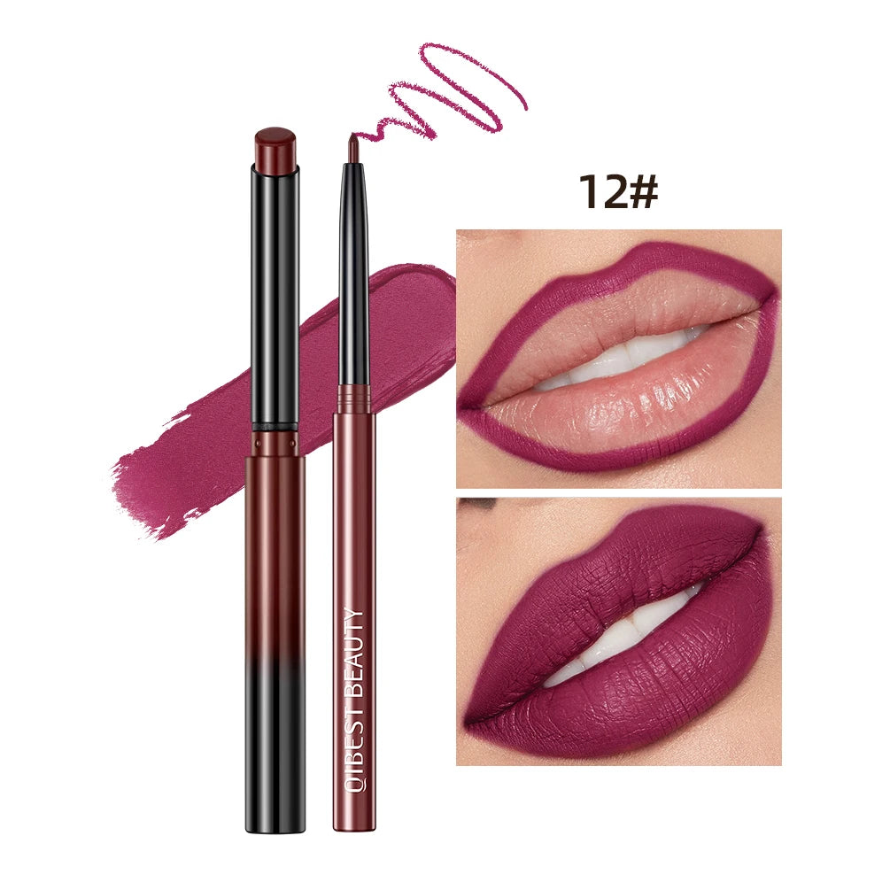 Set de Labial Mate y Delineador QiBest