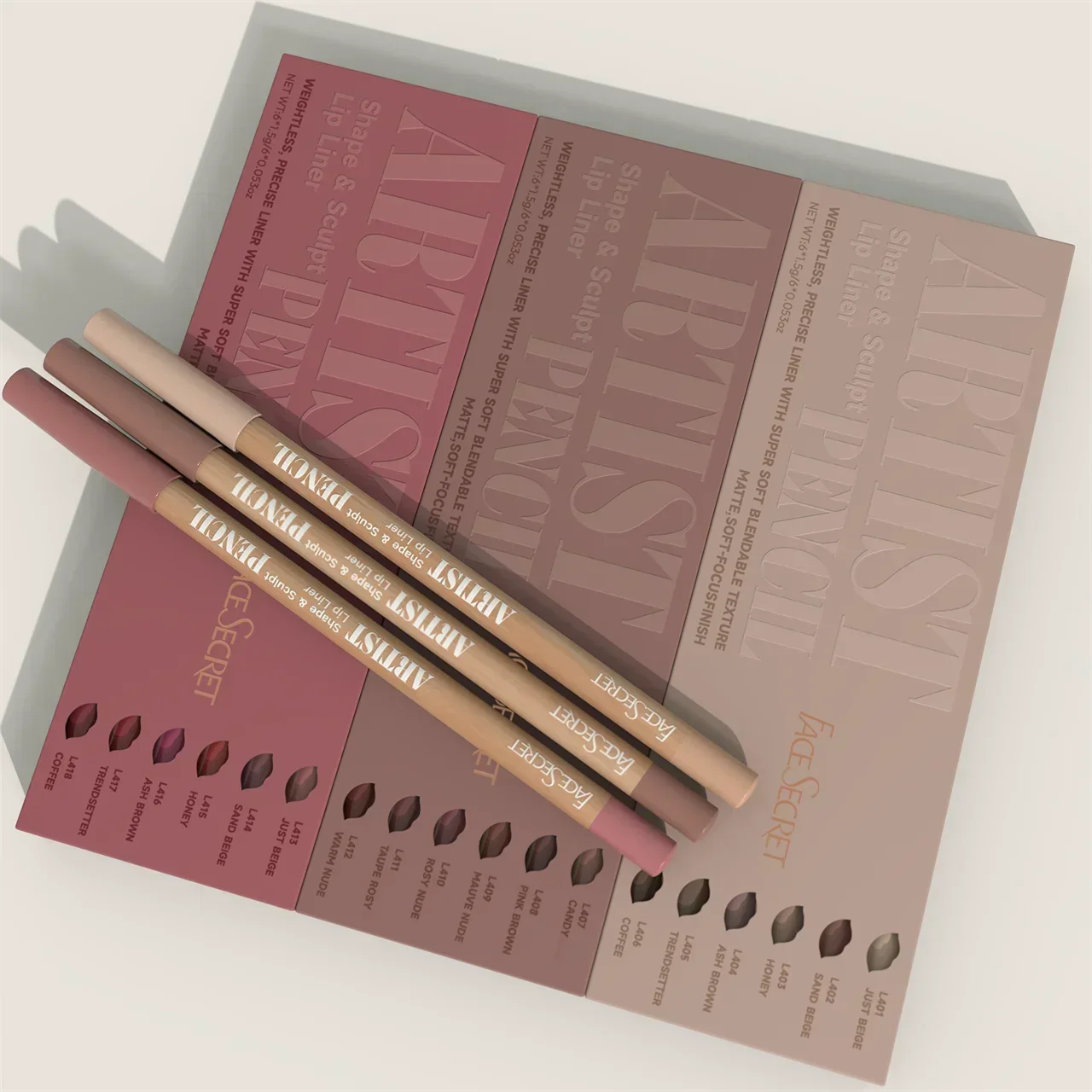 Set de 6 Delineadores de Labios FaceSecret