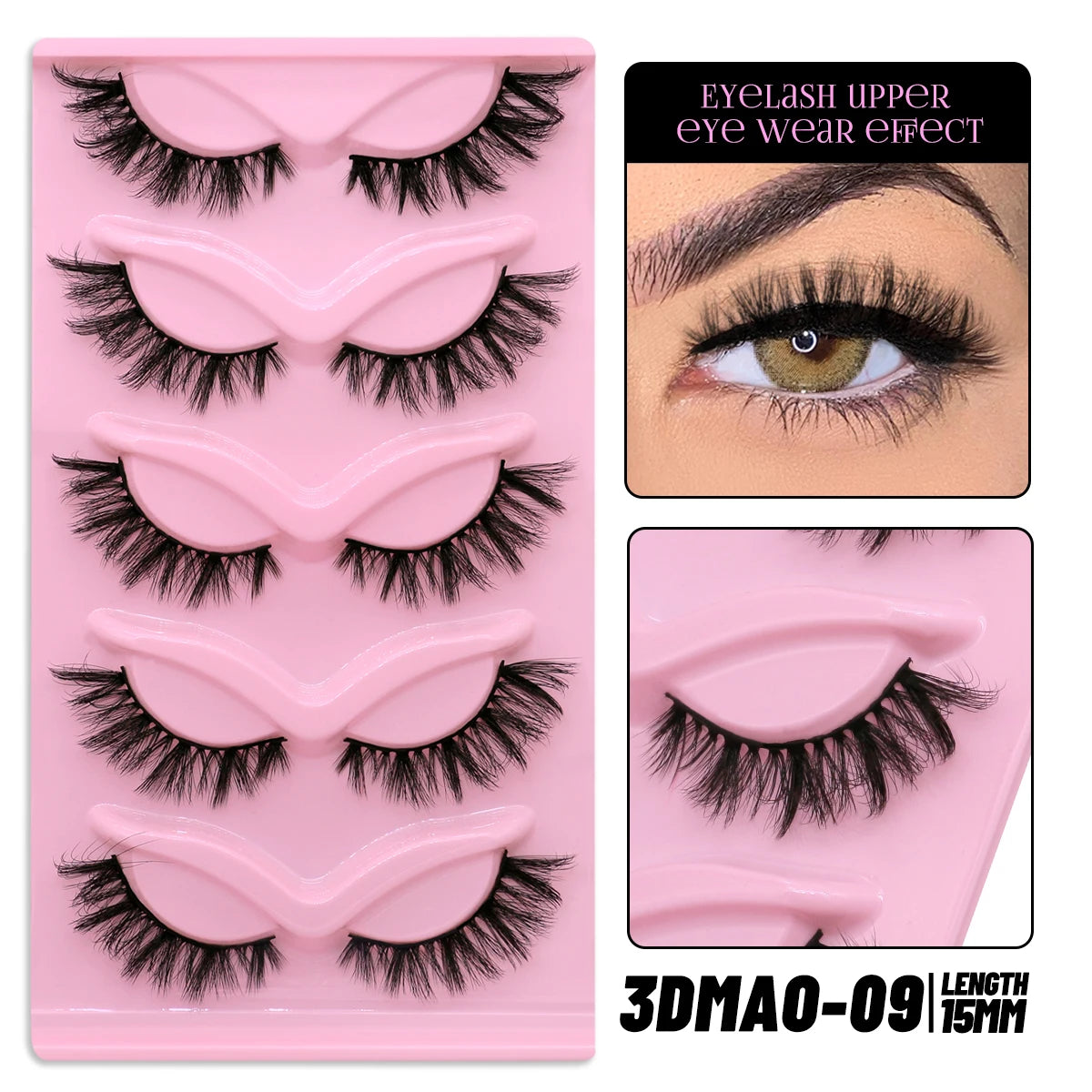 Pestañas Postizas GROINNEYA Cat Eye