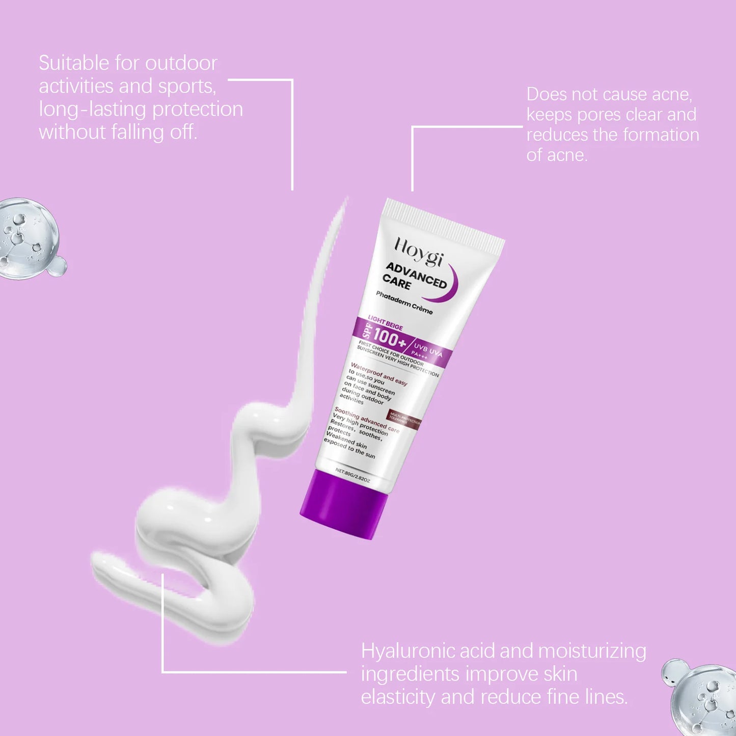Crema Solar Hoygi con Ácido Hialurónico,