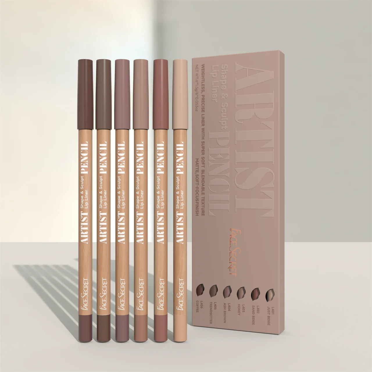 Set de 6 Delineadores de Labios FaceSecret