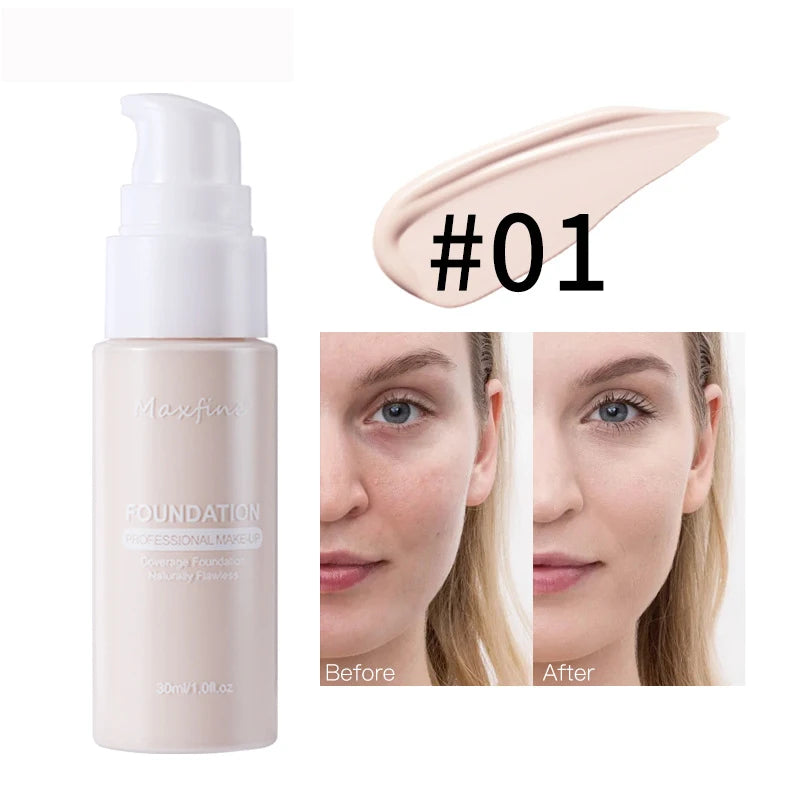 Base líquida profesional MAXFINE (12 tonos)