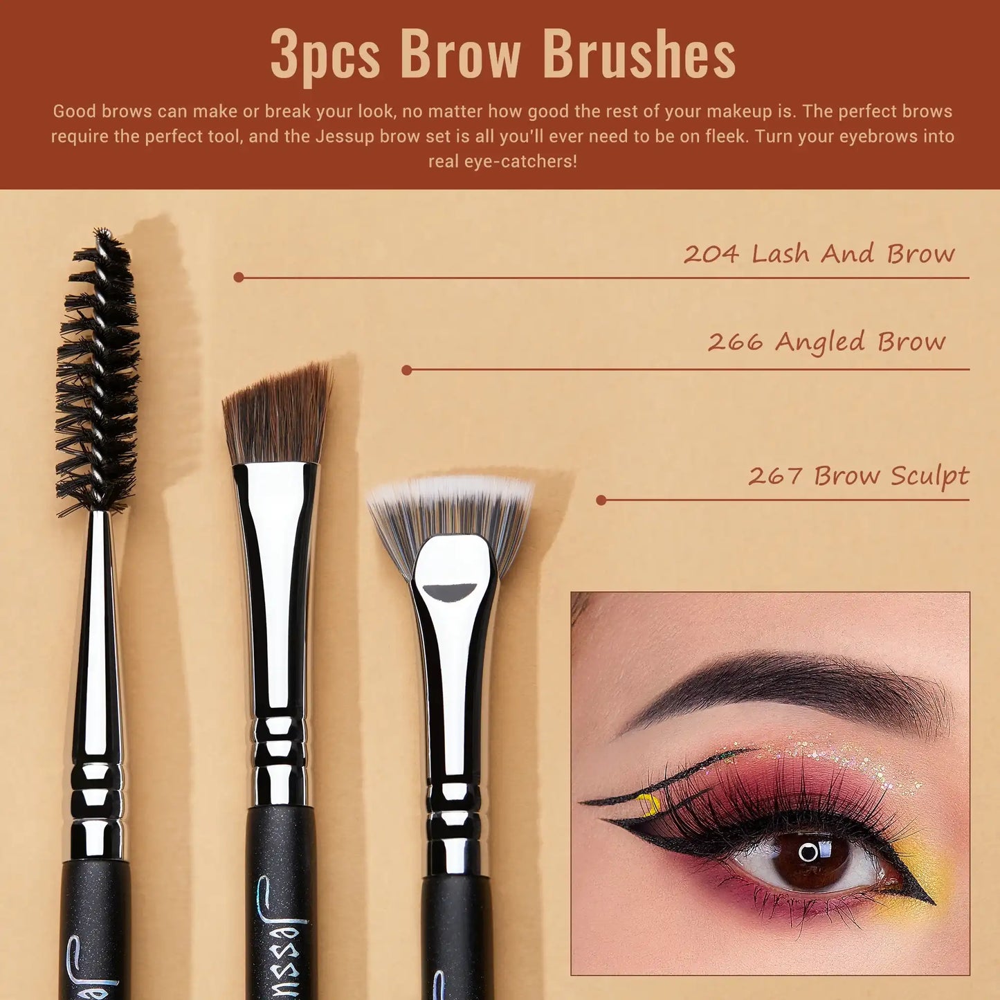 Set de Brochas para Ojos Jessup