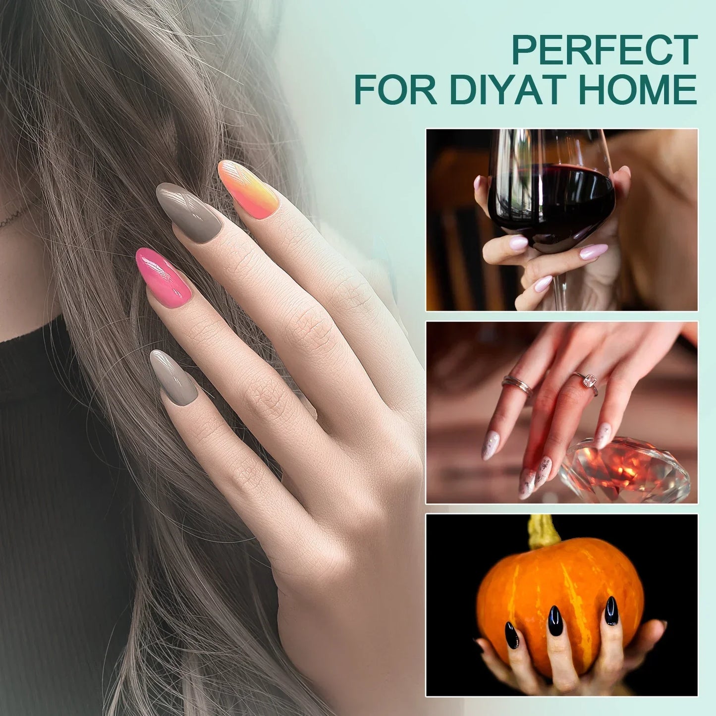 Uñas Postizas Nailpop 120pcs/box Gel X