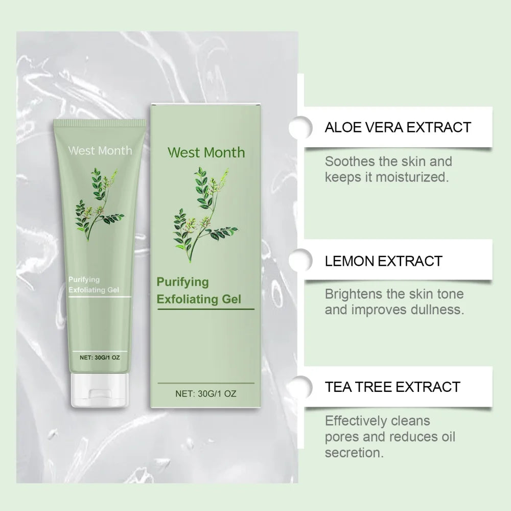 Exfoliante en gel purificante para el rostro West Month