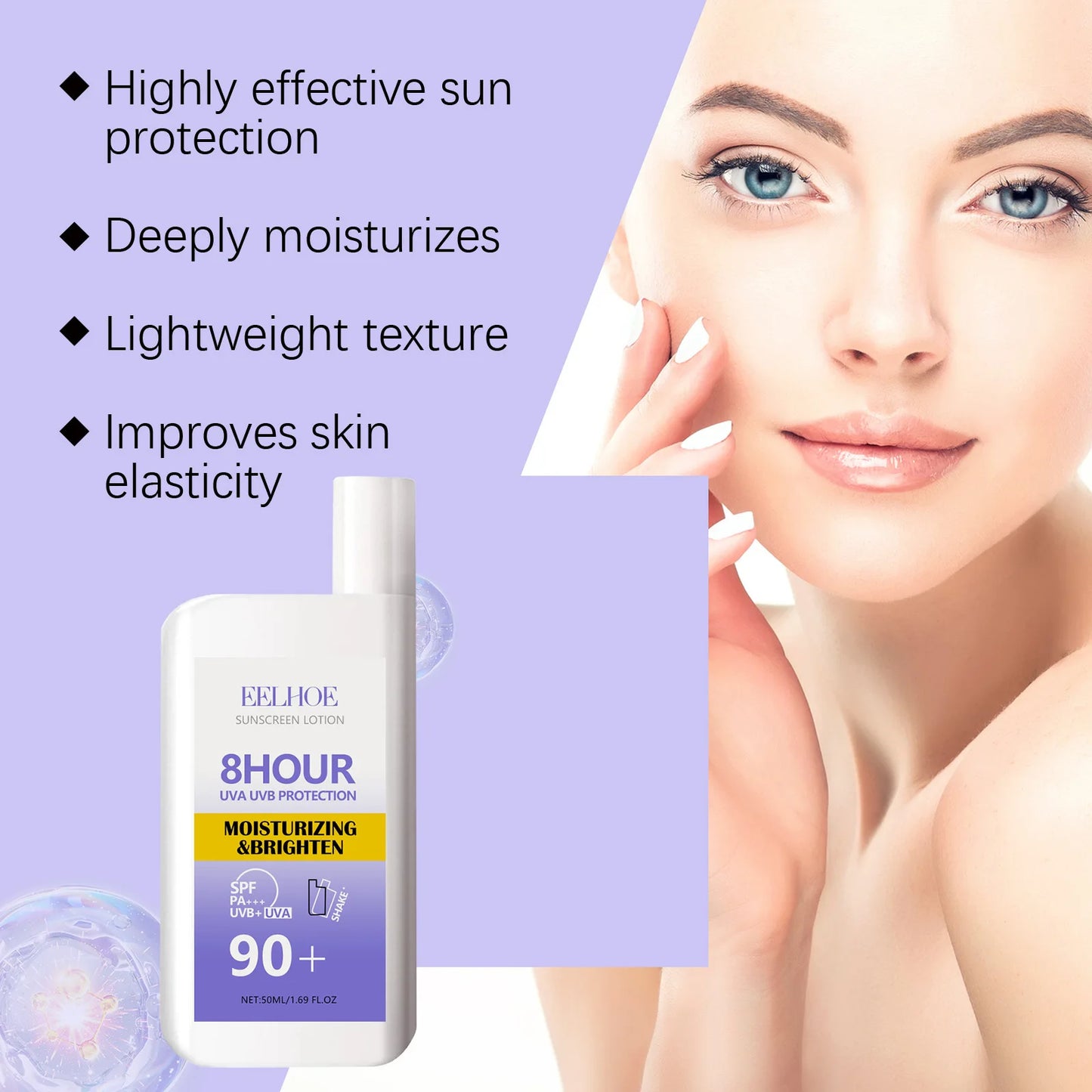 High protection sun cream SPF 90+