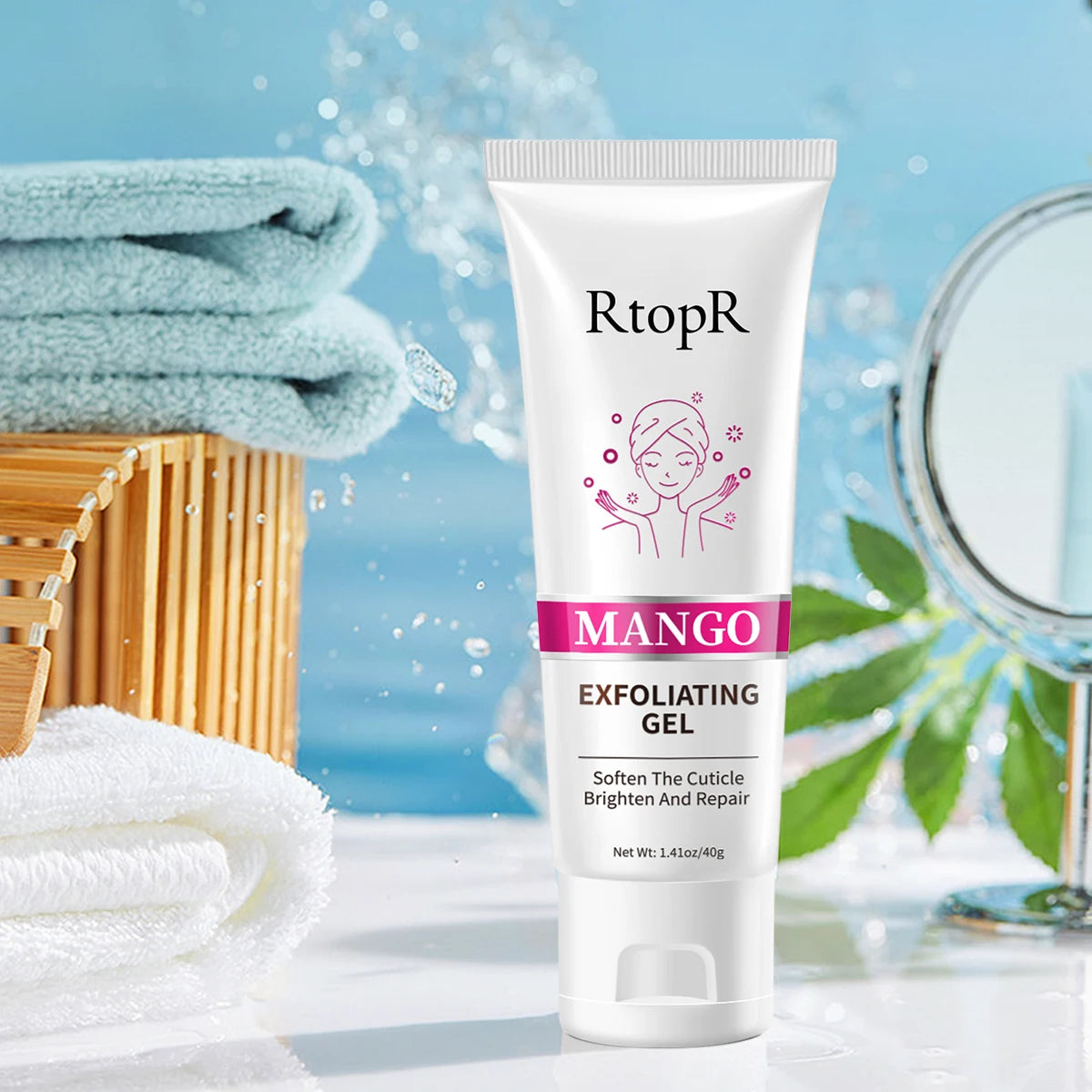 Exfoliante facial de extractos de mango RTOPR