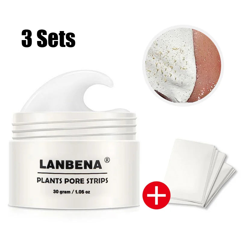 Crema+tiras para eliminar puntos negros LANBENA