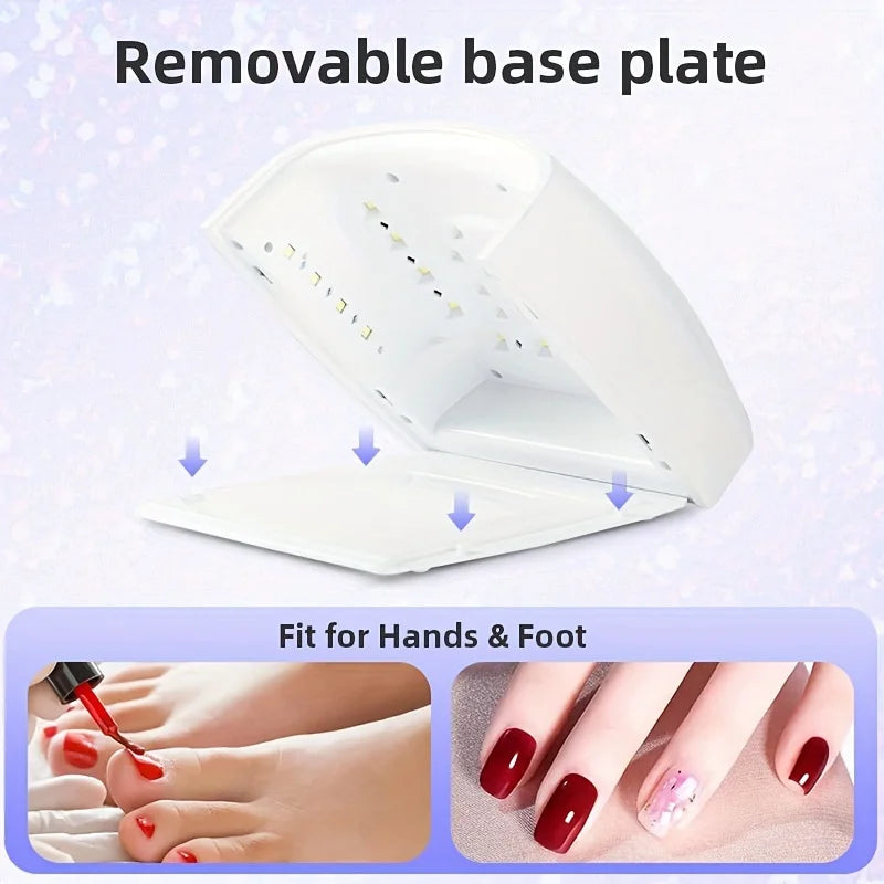 Lámpara led recargable de 66w para curar esmalte de uñas