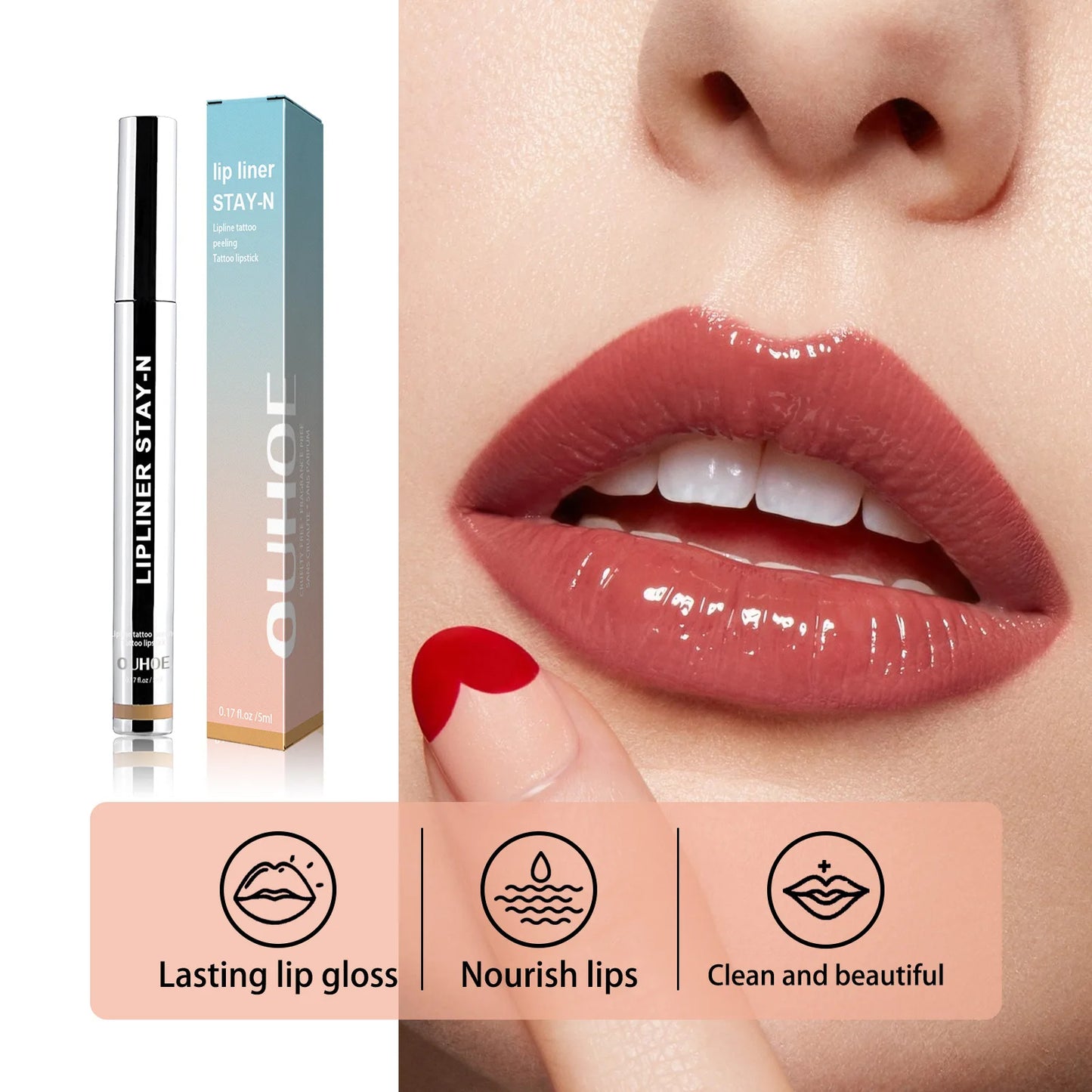 Delineador de Labios Peel-Off OUHOE
