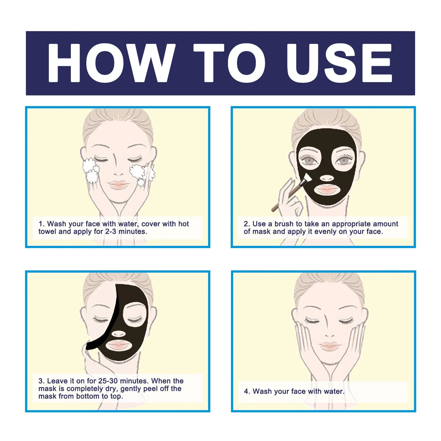 Mascarilla Facial Peel-Off de Carbón Eelhoe