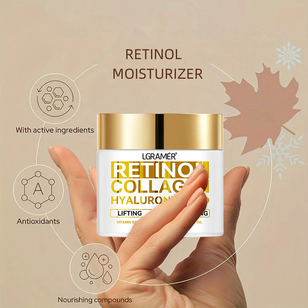 Crema Facial Antienvejecimiento con Retinol LGRAMER