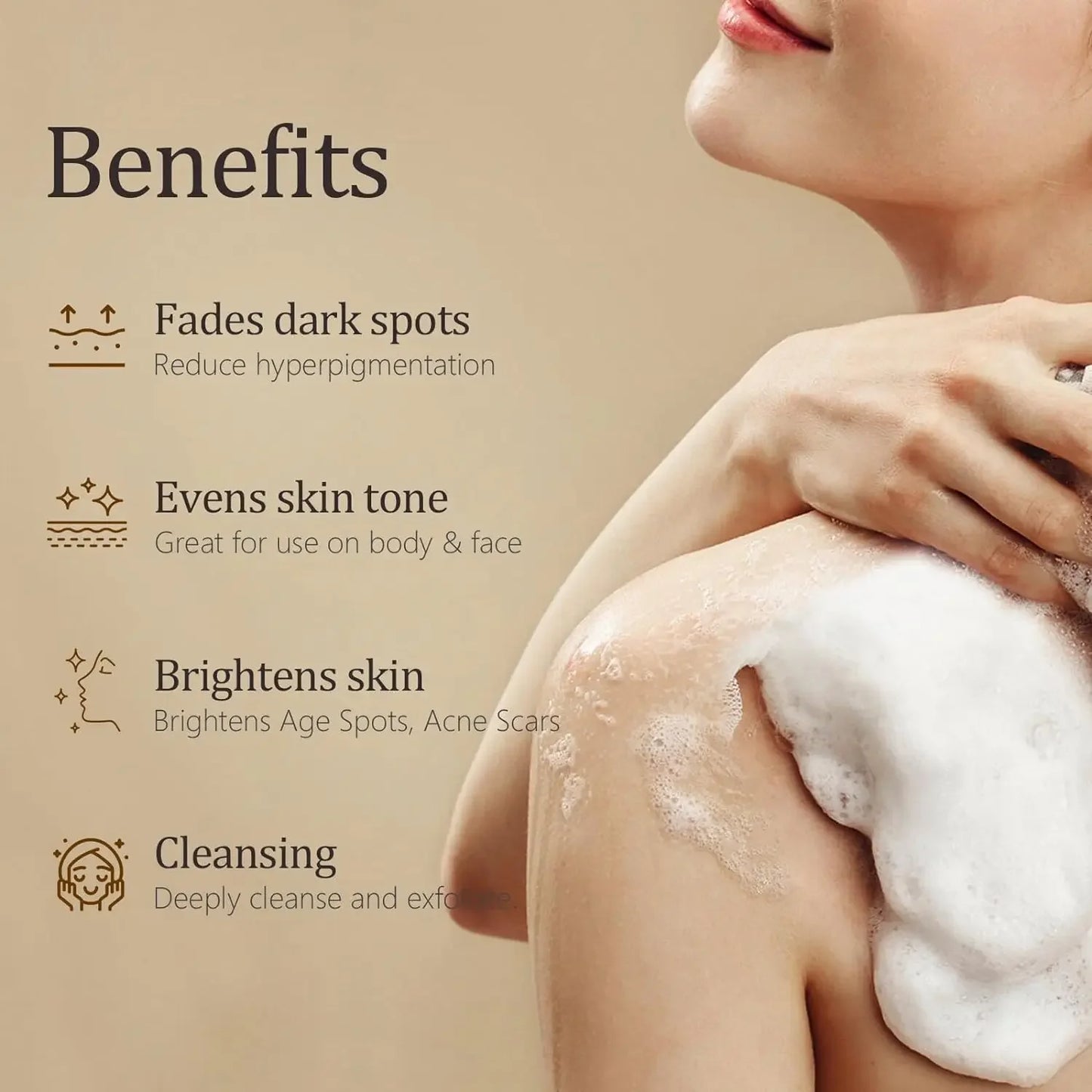 Jabón Facial de Cúrcuma, Miel y Ácido Kójico de SAKSRAAR