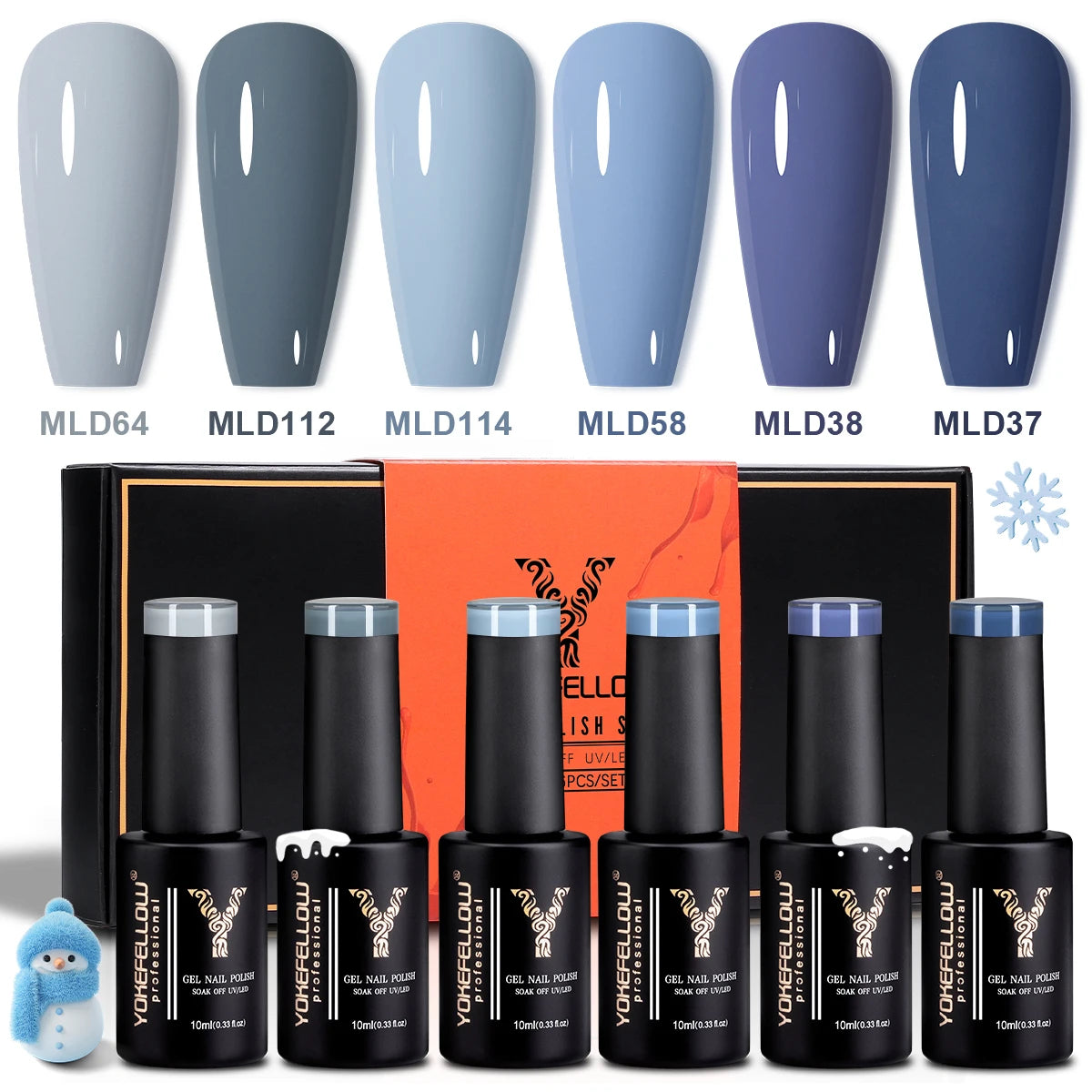 33 Sets de esmaltes en gel Yokefellow