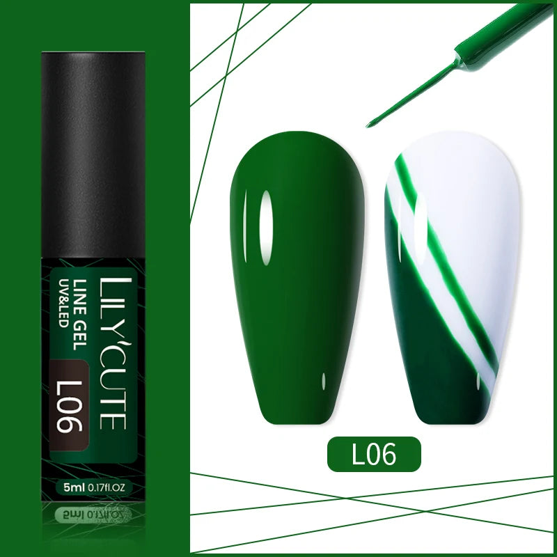 LILYCUTE 7 esmaltes en gel delineador