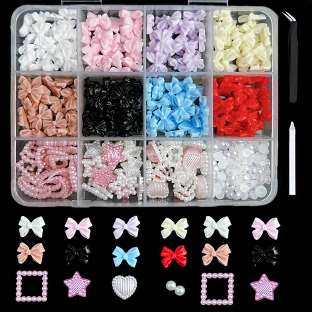 +15 Sets de decoraciones para uñas Kawaii
