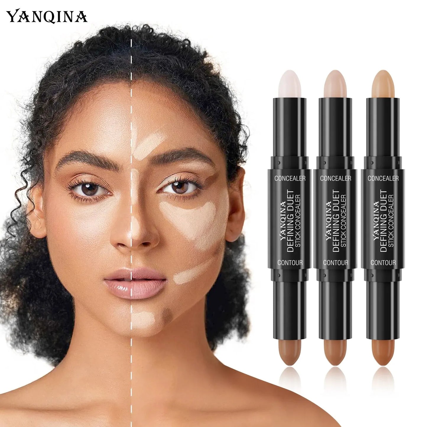 Bronceador, Contorno e Iluminador Yanqina