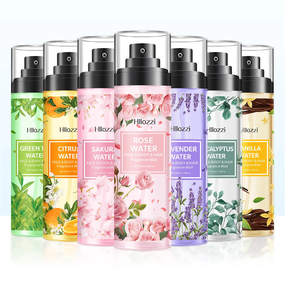 10 Sprays Faciales Hidratante con Extracto Flores Hllozzi