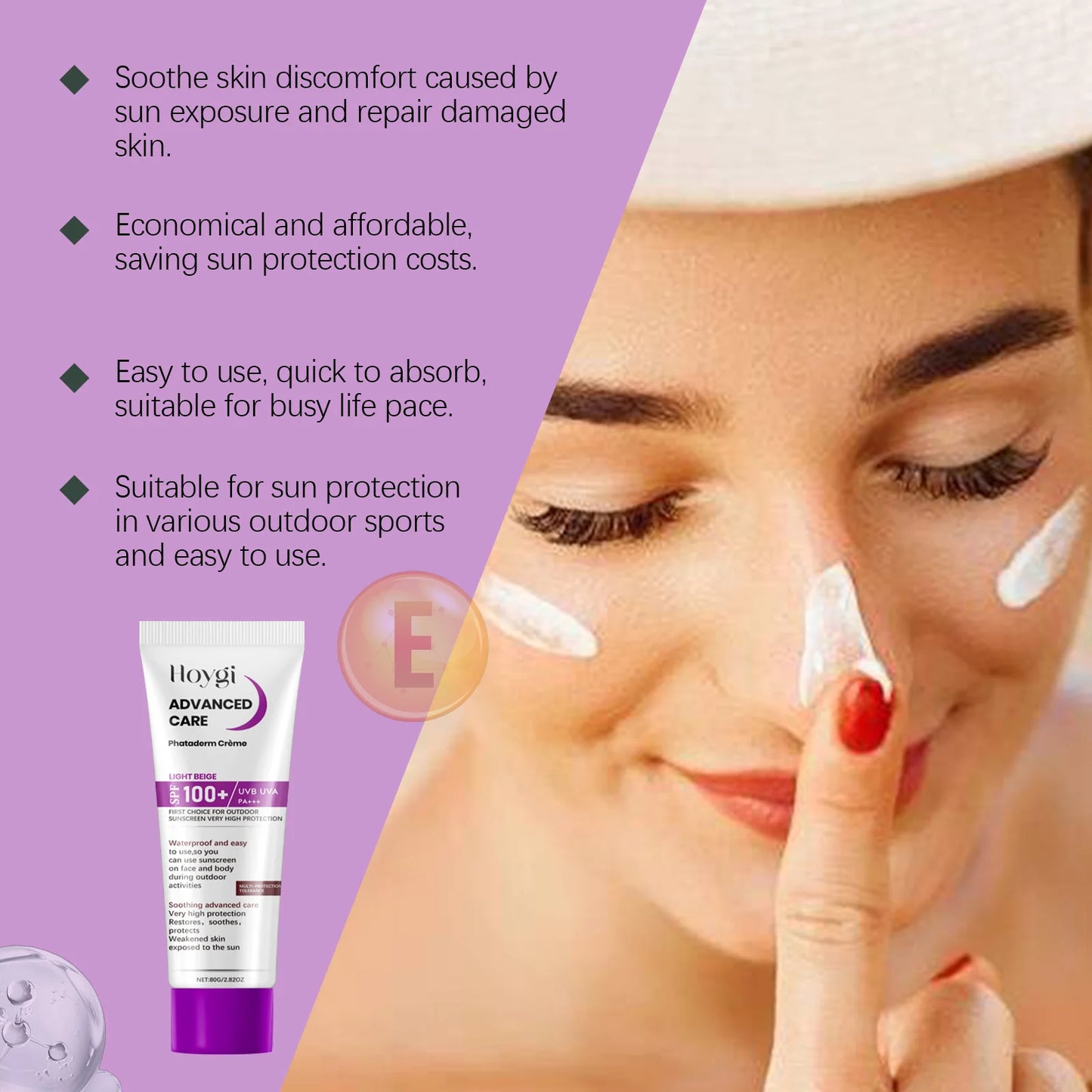 Crema Solar Hoygi con Ácido Hialurónico,