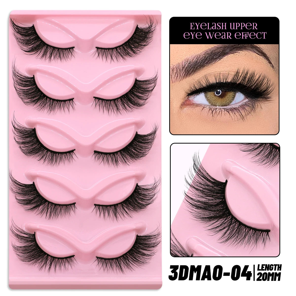 Pestañas Postizas GROINNEYA Cat Eye