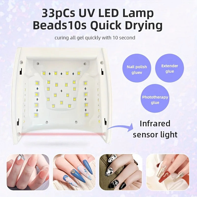 Lámpara led recargable de 66w para curar esmalte de uñas