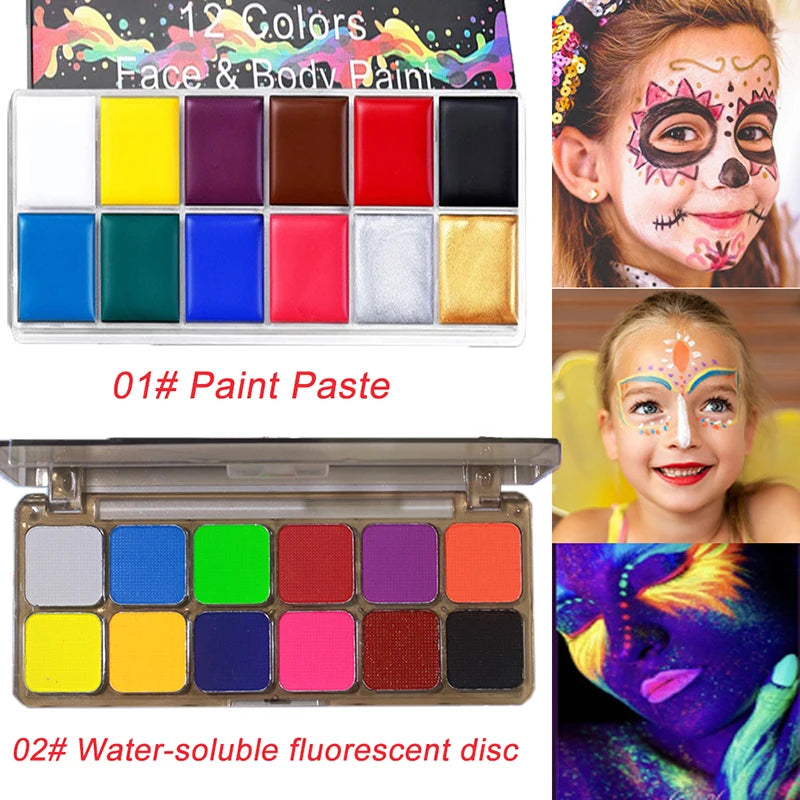 Paleta de pintura facial y corporal kzlet.