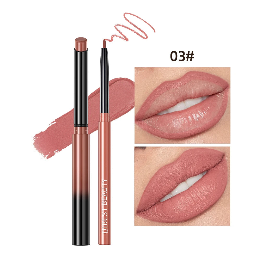 Set de Labial Mate y Delineador QiBest