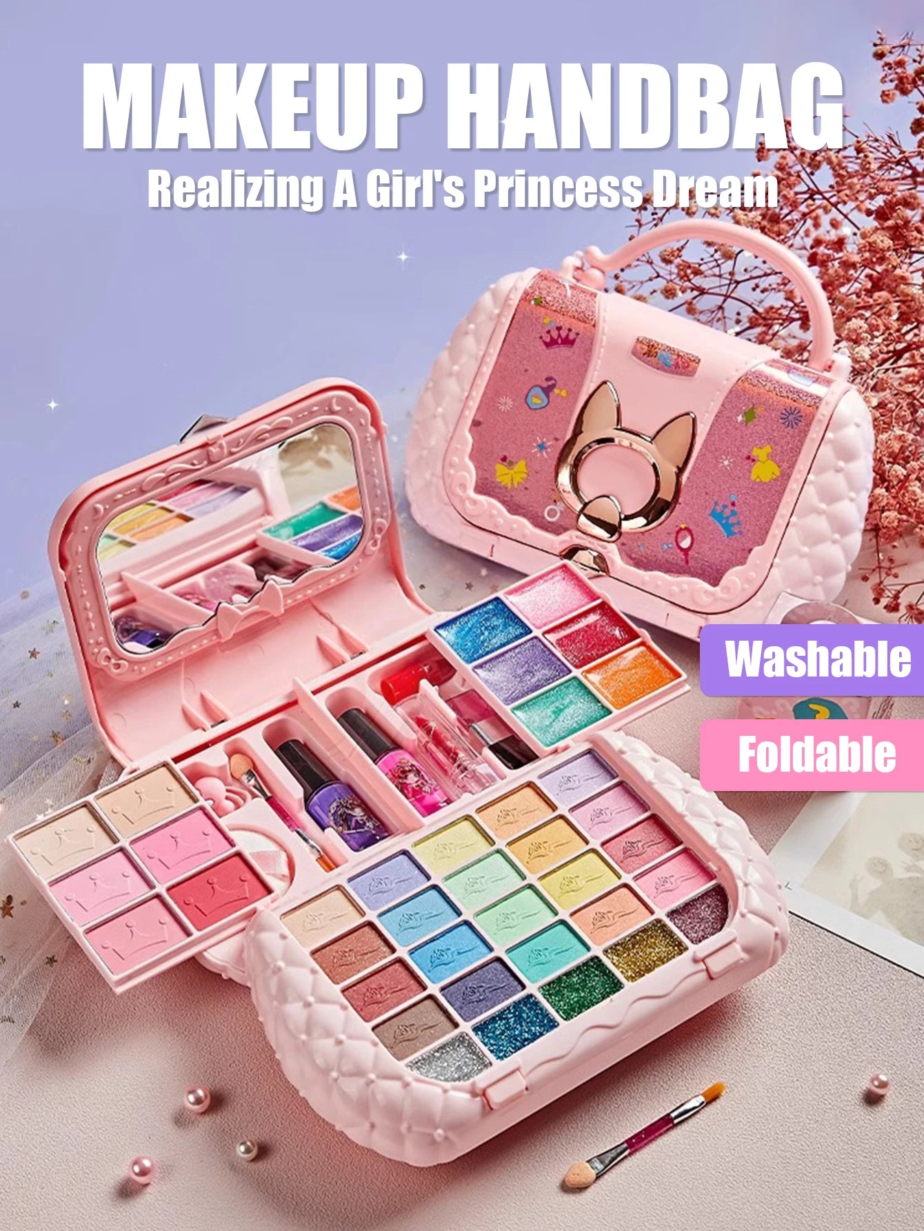 Estuche de Maquillaje con Orejas de Gato