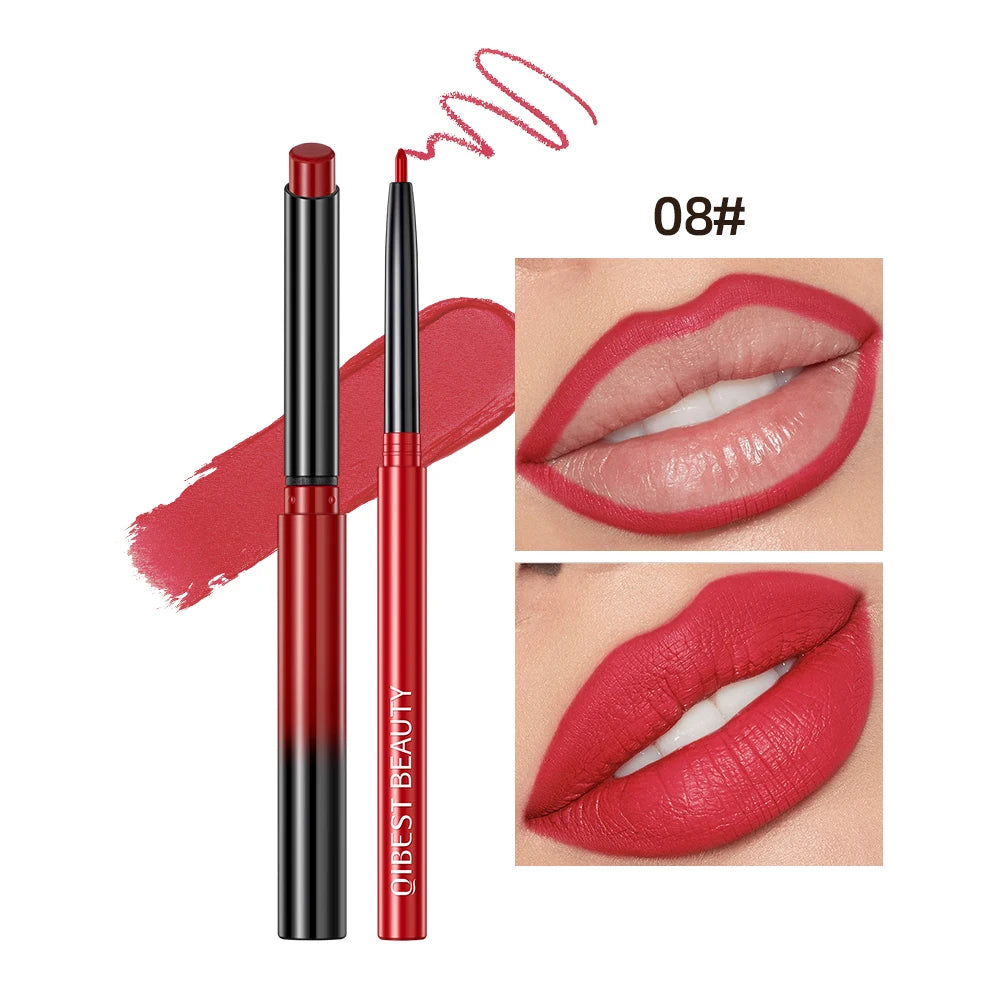 Set de Labial Mate y Delineador QiBest