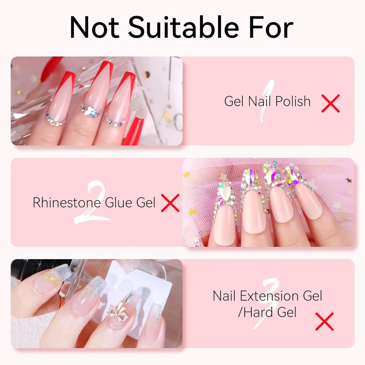 Pegamento para uñas & Removedor para Uñas Postizas