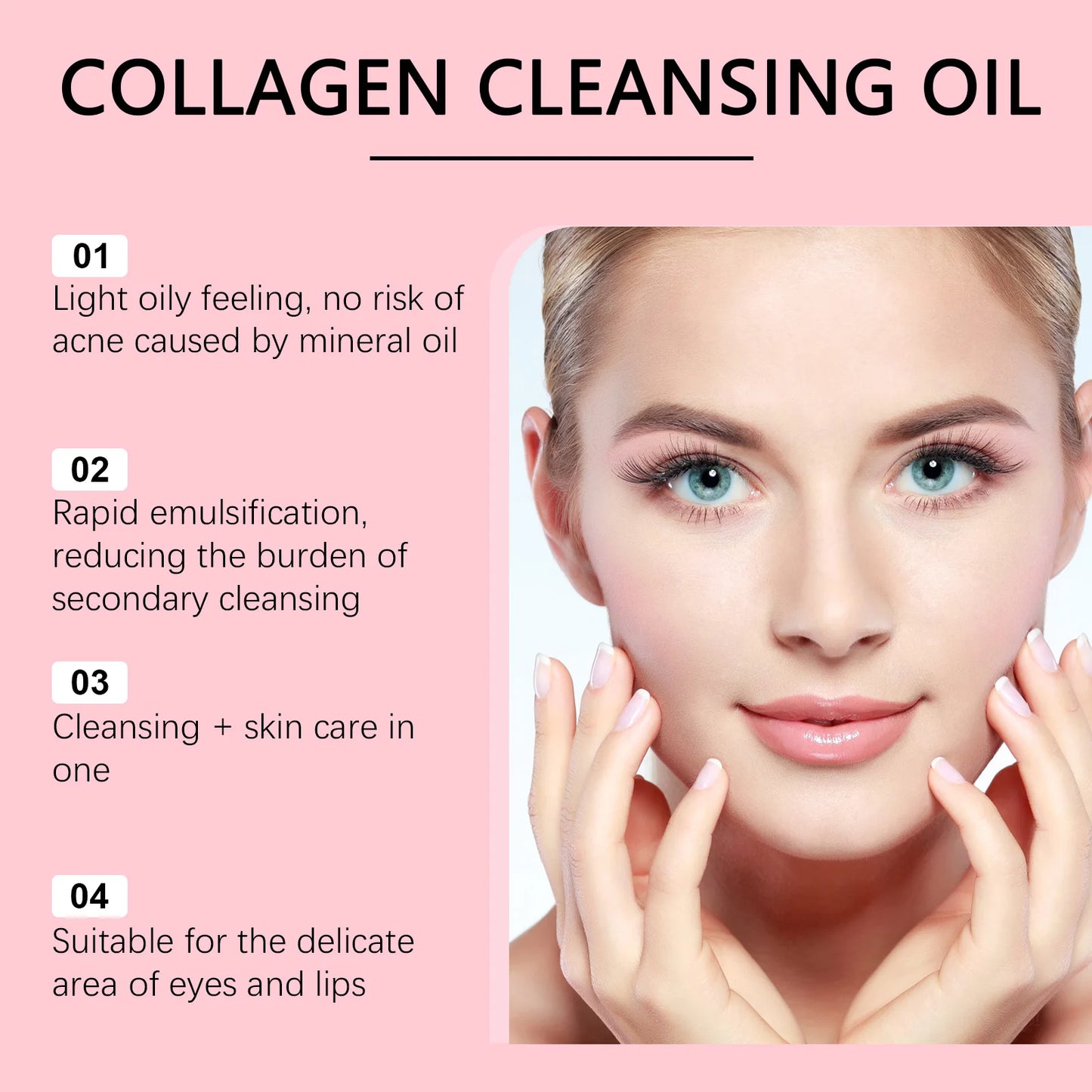 Aceite con colágeno para limpieza facial HOYGI