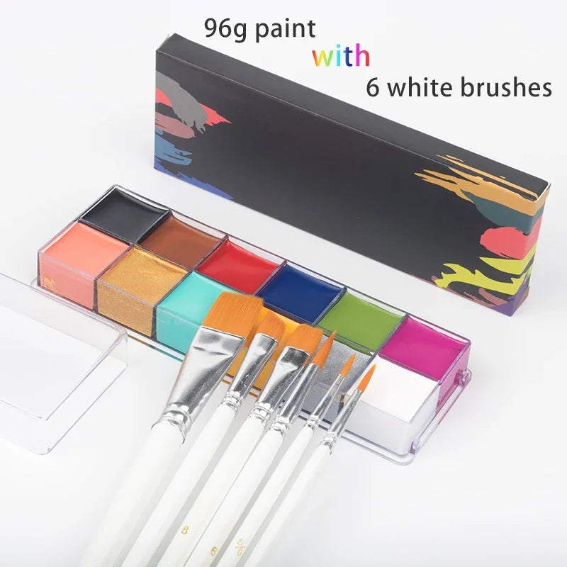 Kit de pintura facial y corporal al óleo.
