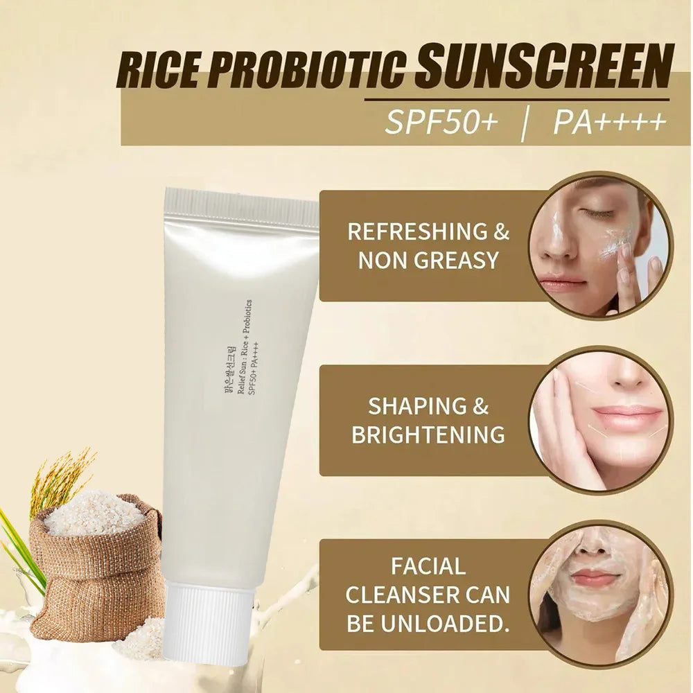 Korean rice sunscreen SPF50+