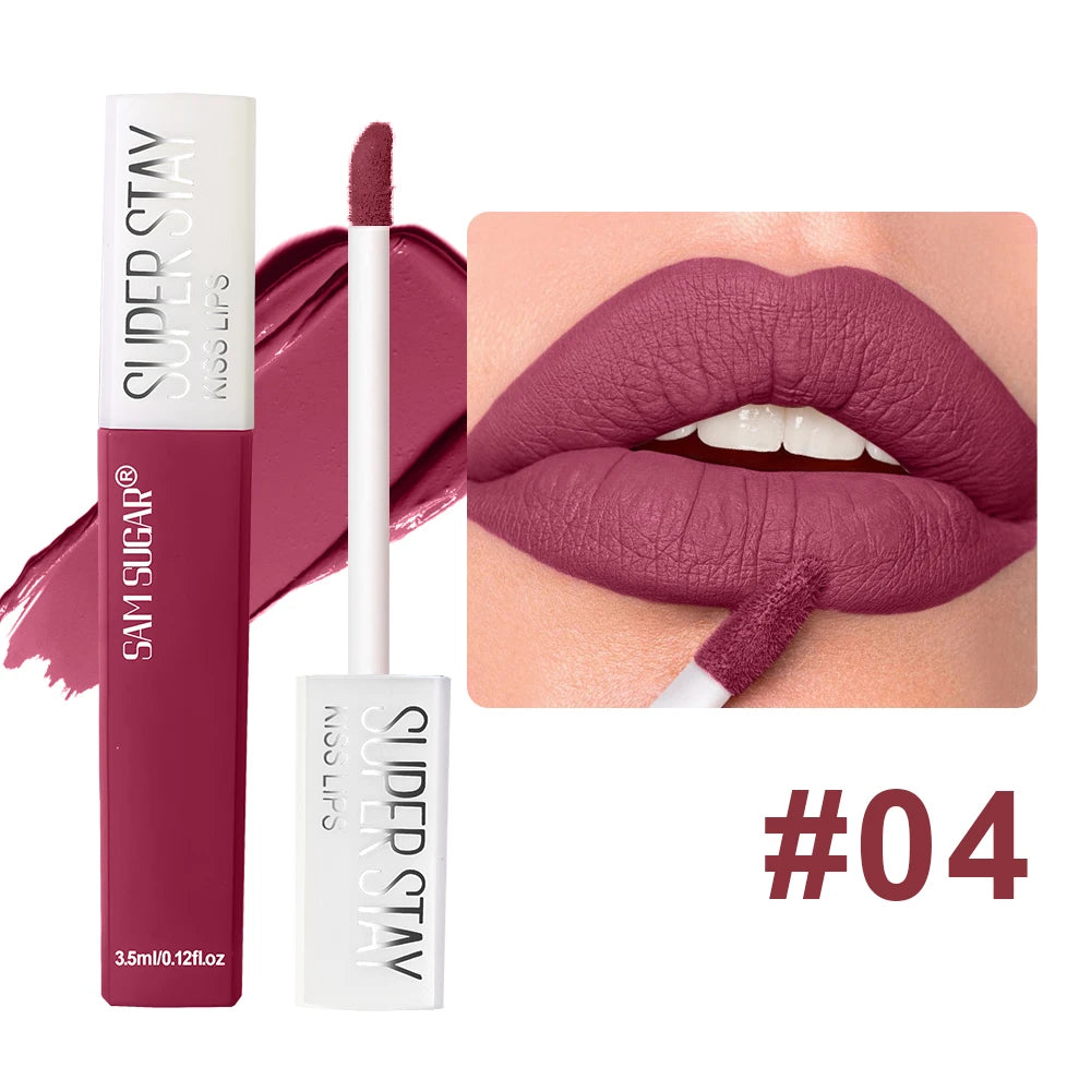 Liquid lipstick - Light and soft texture, without sticky feeling.