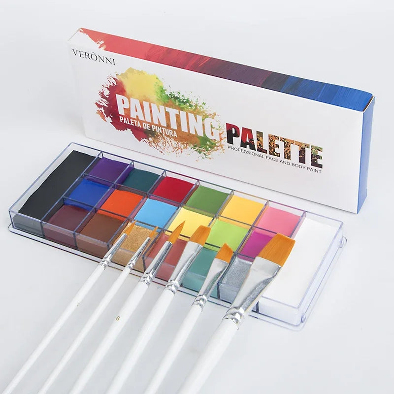 Kit de pintura facial y corporal al óleo.