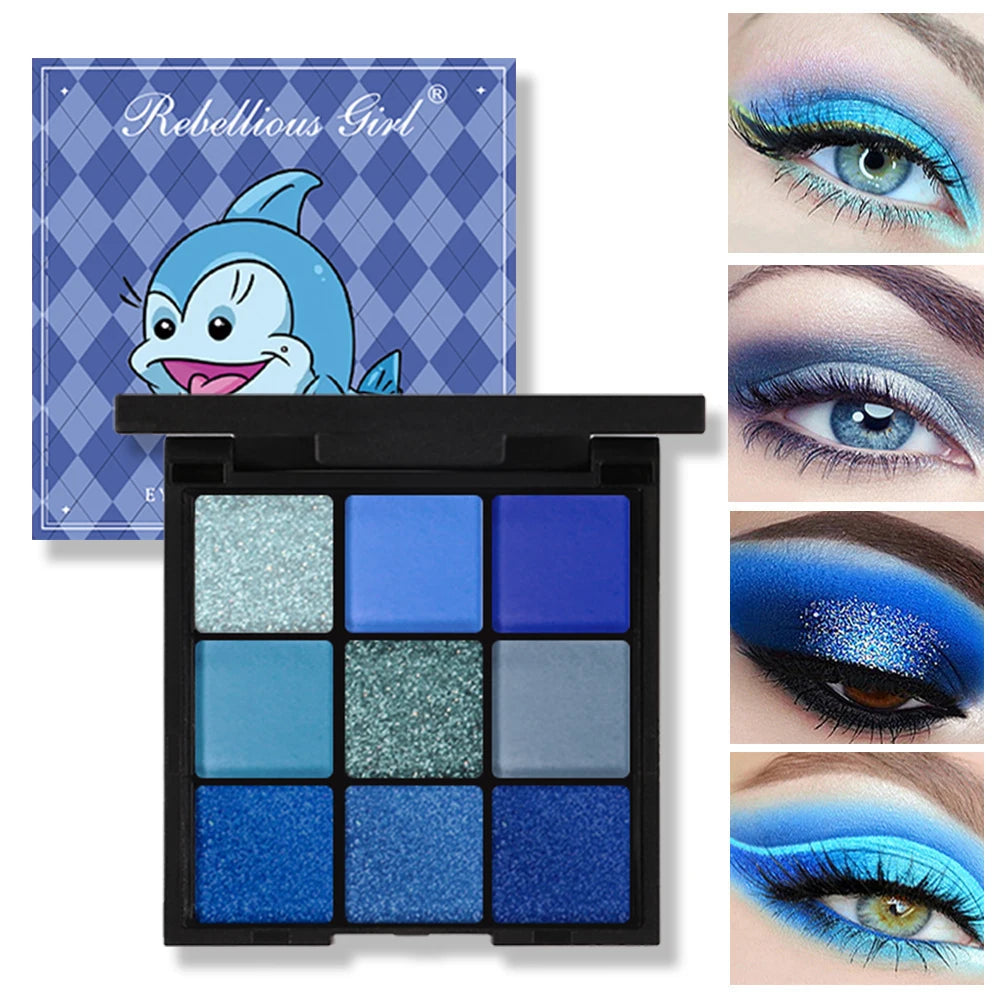 Paleta de Sombras Rebellius girl de 9 Colores.