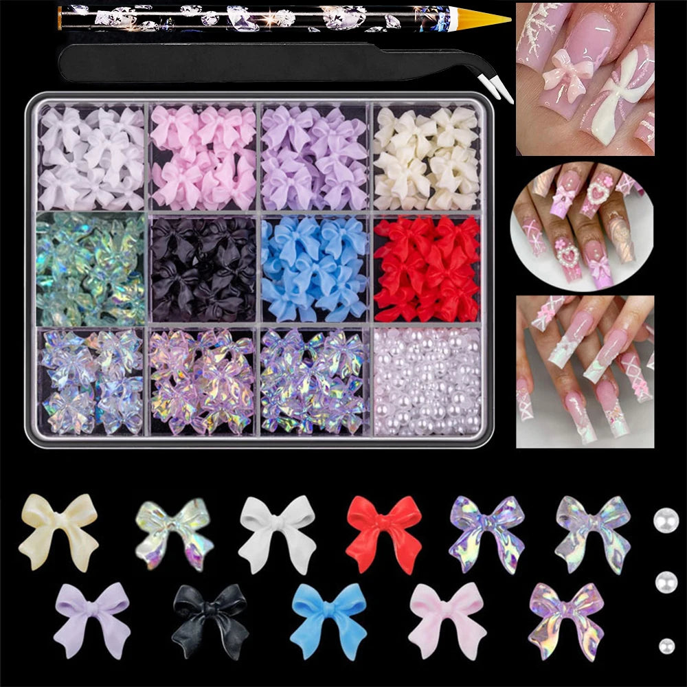 +15 Sets de decoraciones para uñas Kawaii