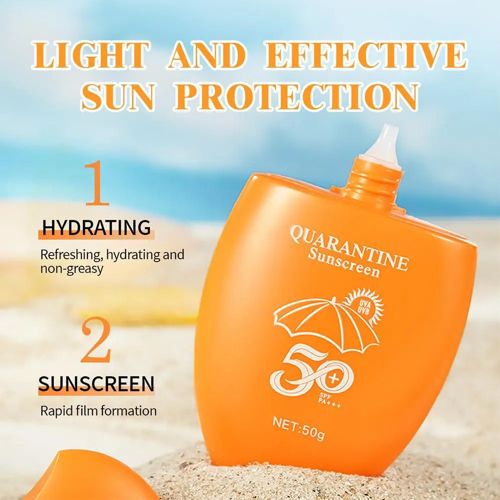 Crema solar 50 SPF protección solar ligera y eficaz.